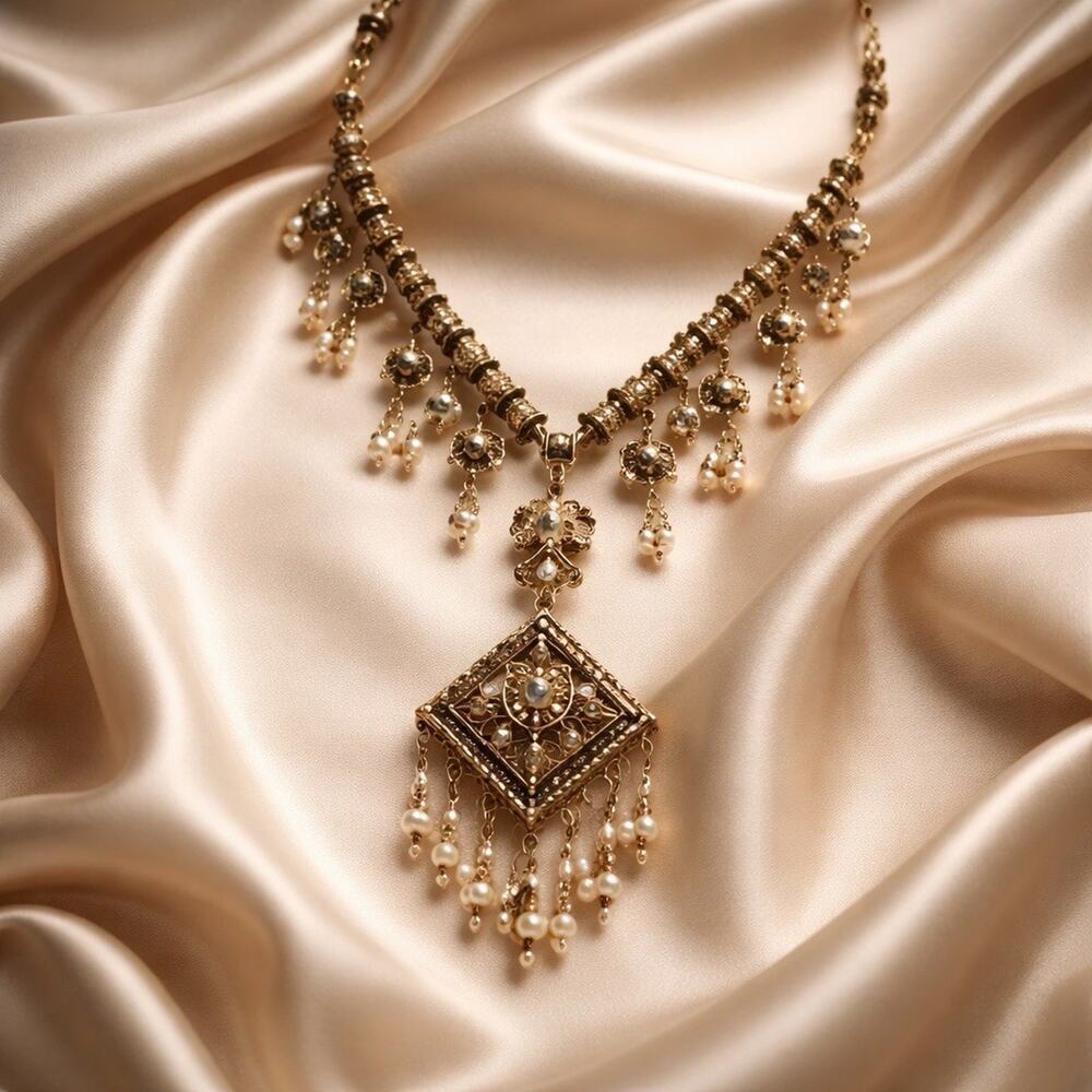 Afghani Boho-ethnic statement necklace